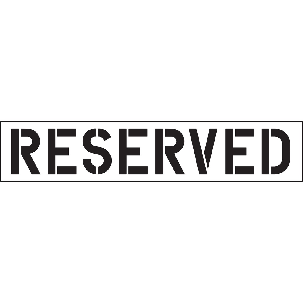 [MFA00064] RESERVED STENCIL-12IN LTRS