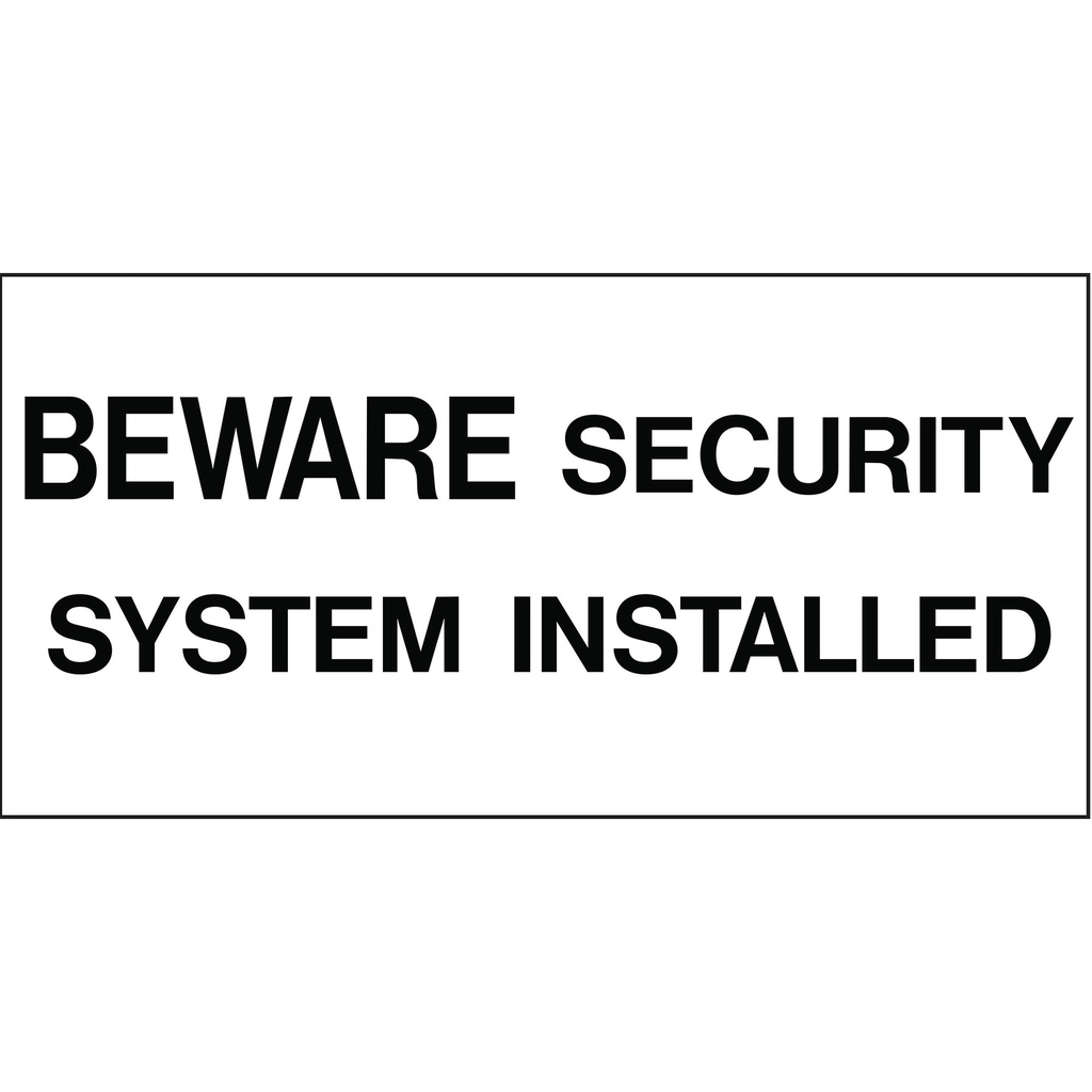 BEWARE SECURITY SYSTEM