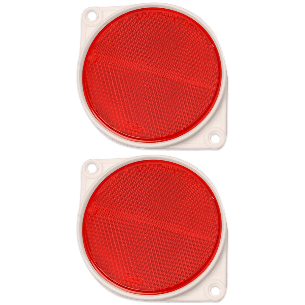 3.25IN CARDED RED REFLECTOR