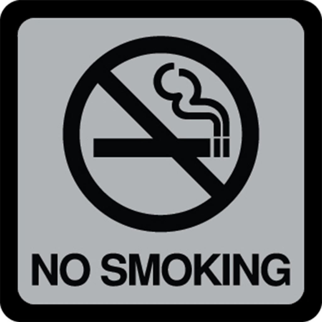 4.5X4.5IN NO SMOKING
