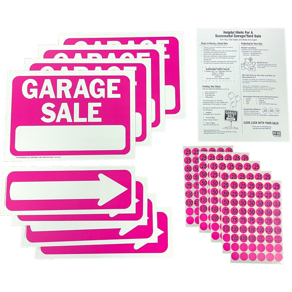 GARAGE SALE SIGN KIT