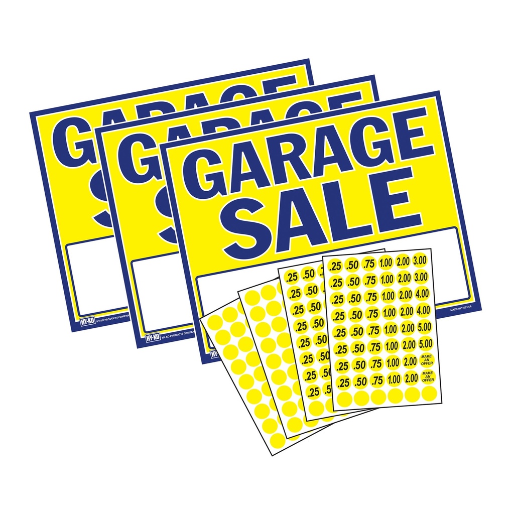 GARAGE SALE SIGN KIT