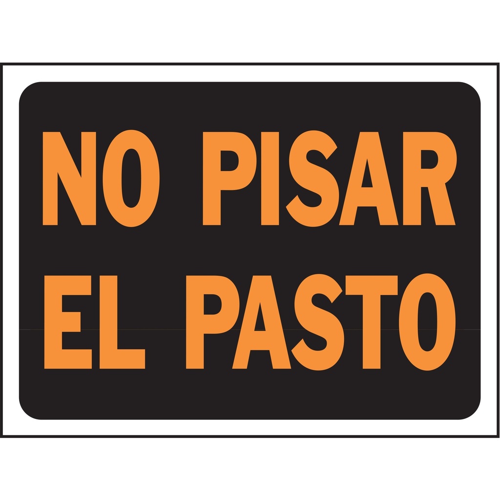 NO PISAR EL PASTO