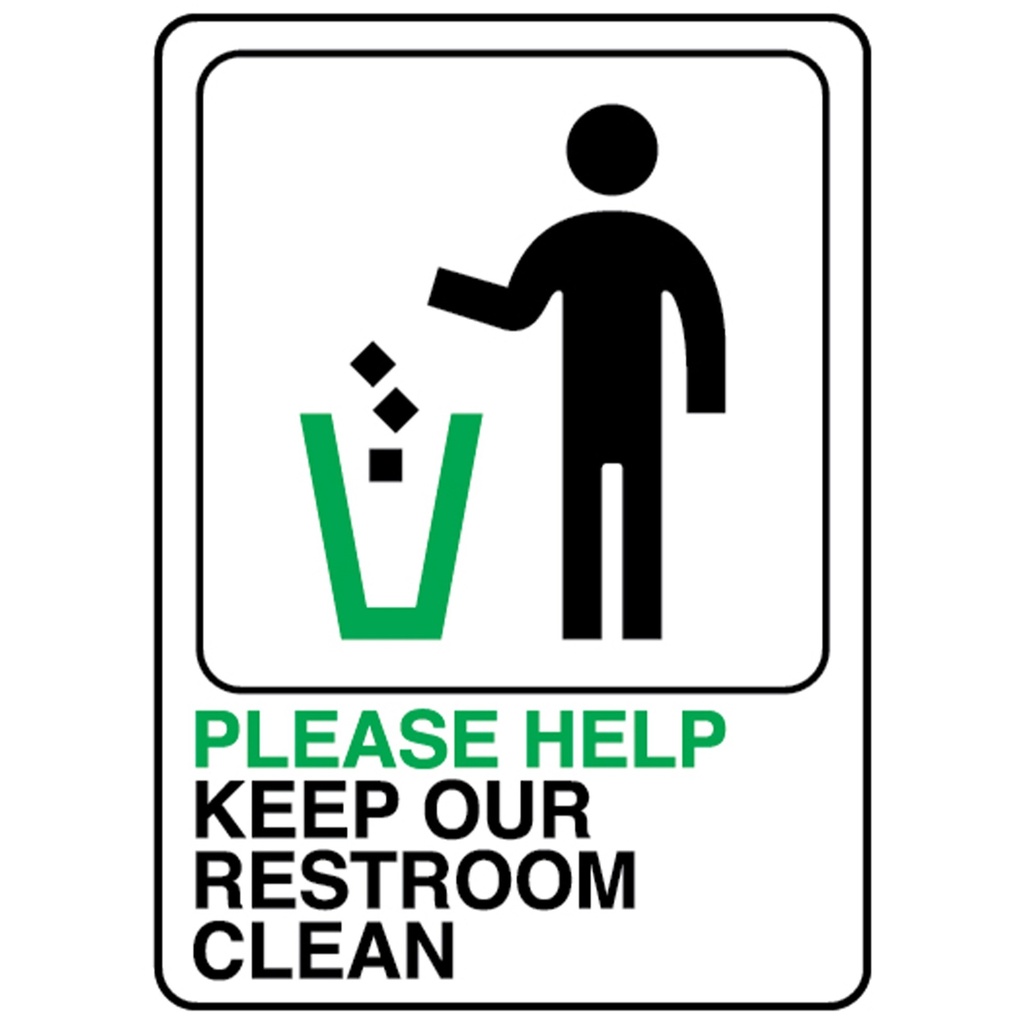 PLEASE HELP KEEP RSTROOM CLEAN