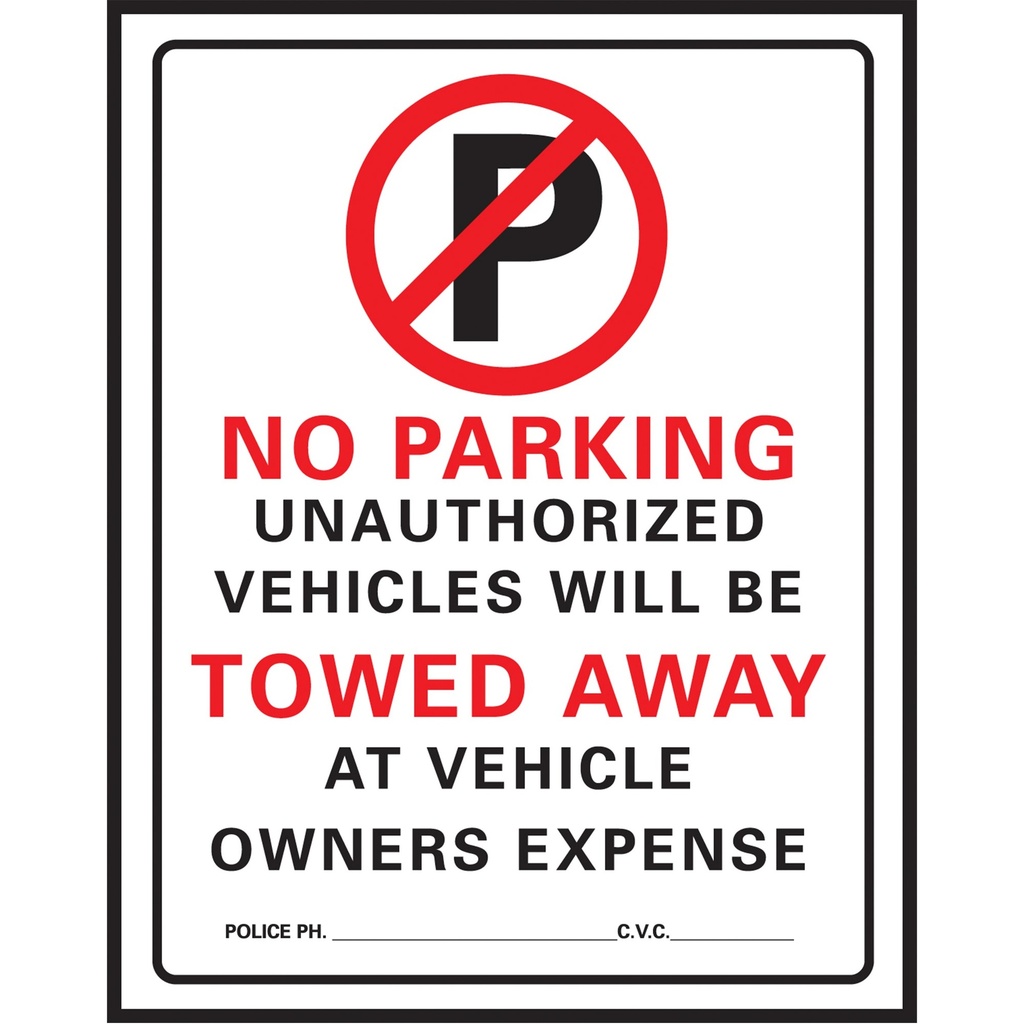 NO PARKING