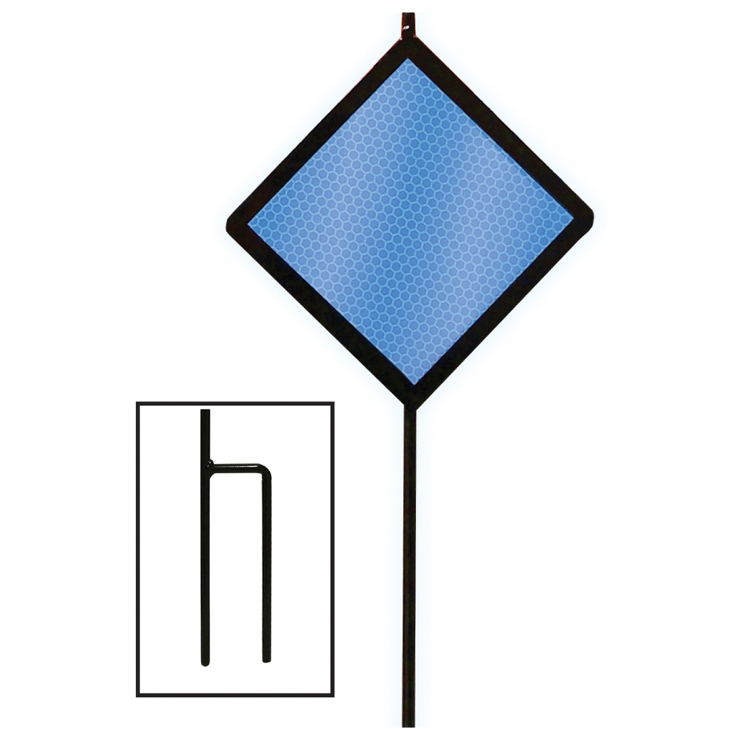 48IN BLUE DIAMOND ROAD MARKER