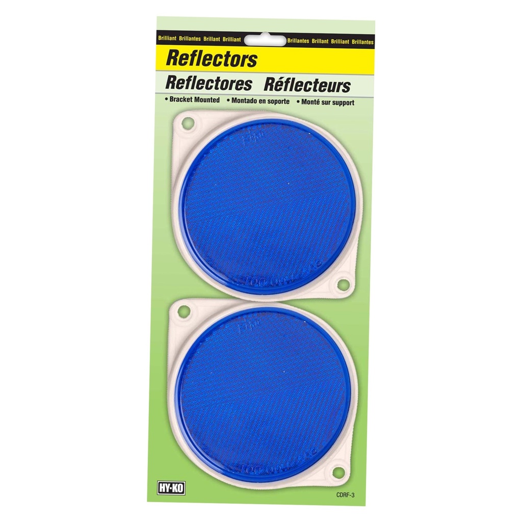 3.25IN CARDED BLUE REFLECTOR