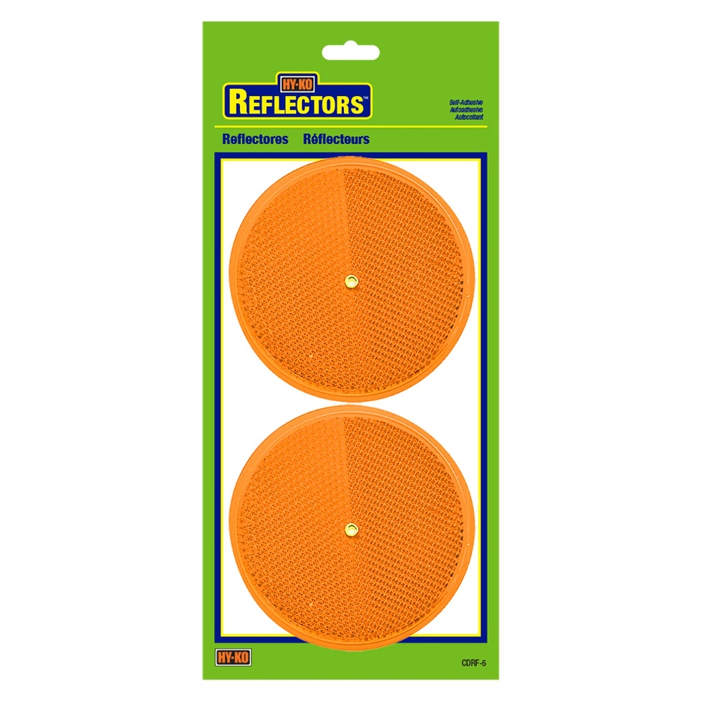 3.25IN CARDED AMBER REFLECTOR