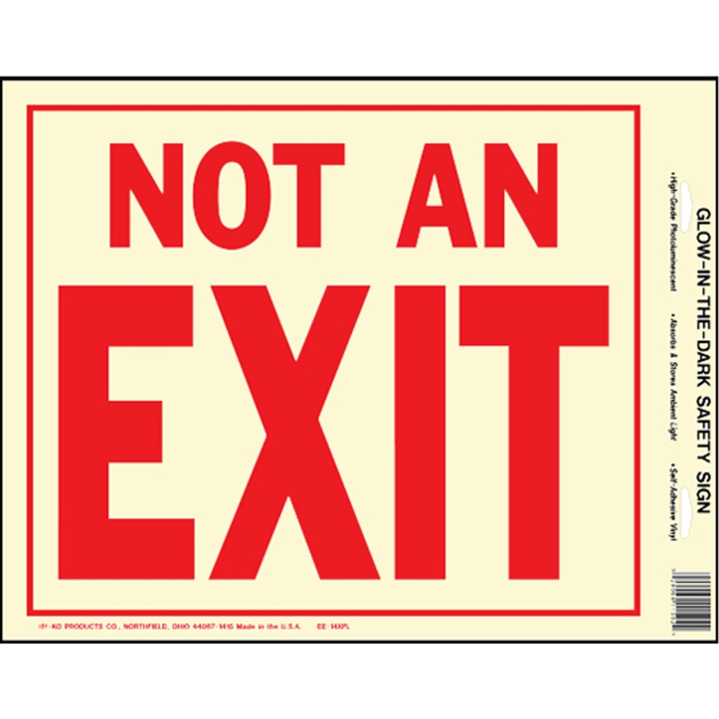NOT AN EXIT - HG PHOTOLUMIN