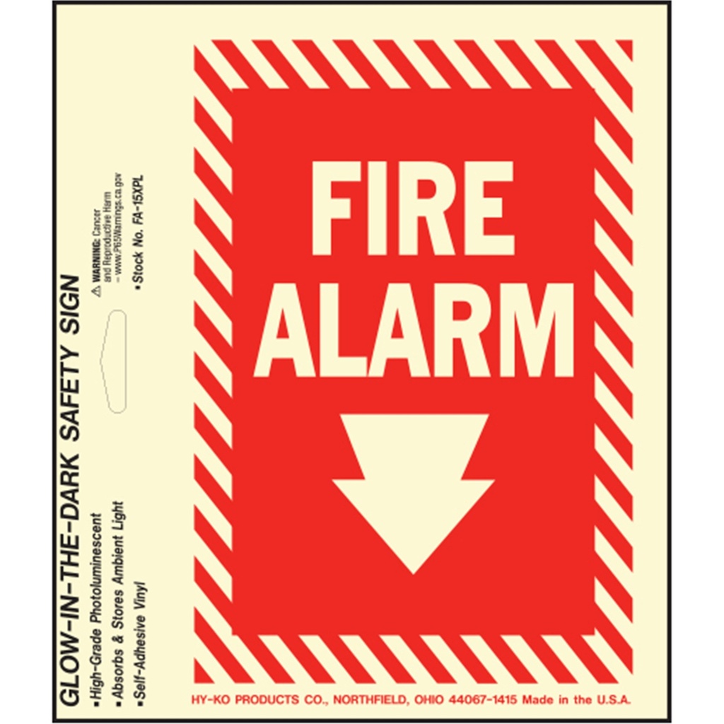 FIRE ALARM - HG PHOTOLUMINESCEN