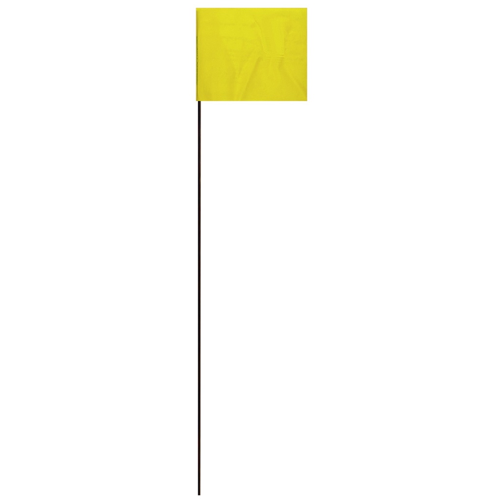 21IN YELLOW STAKE FLAG