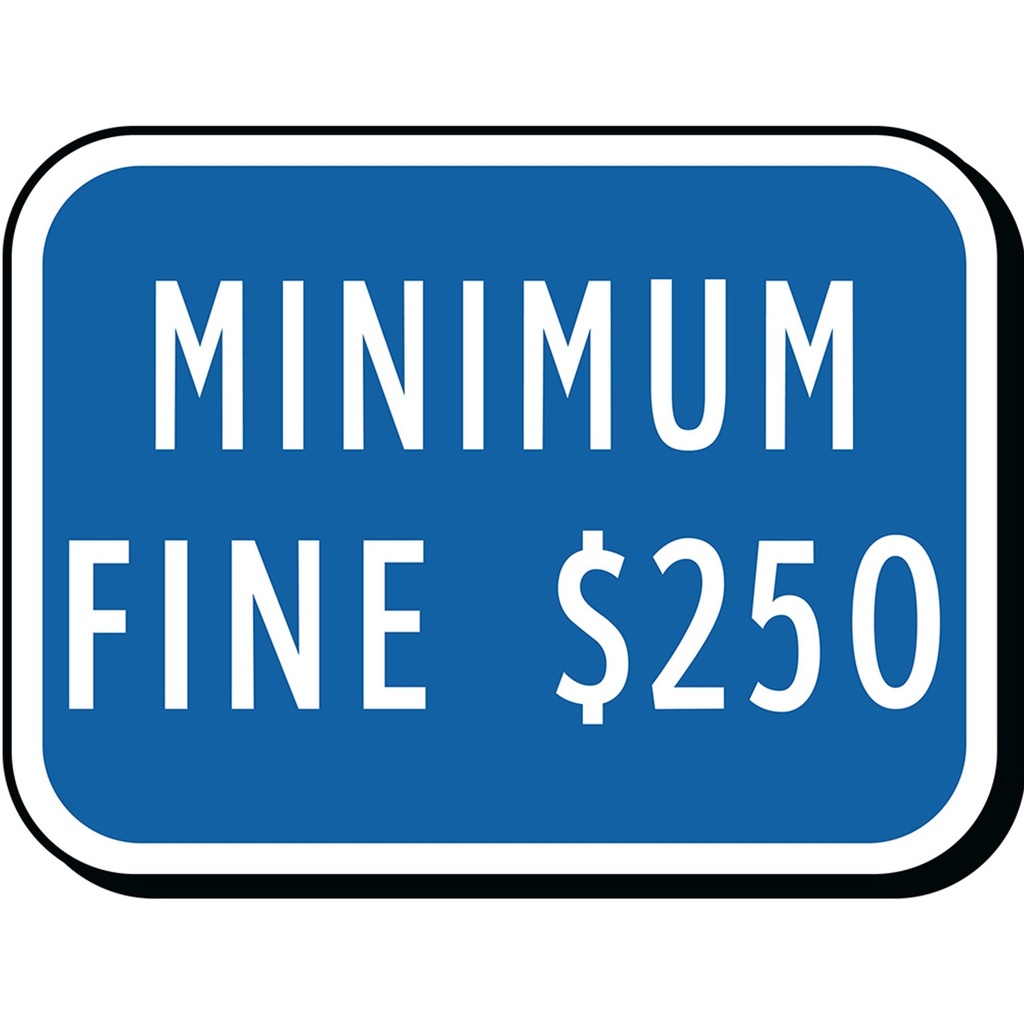 MINIMUM FINE $250-HD