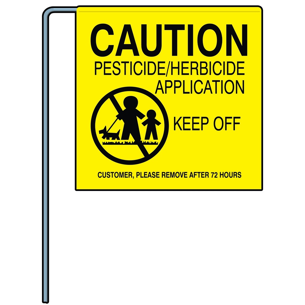 18IN PESTICIDE FLAG-50 BNDL