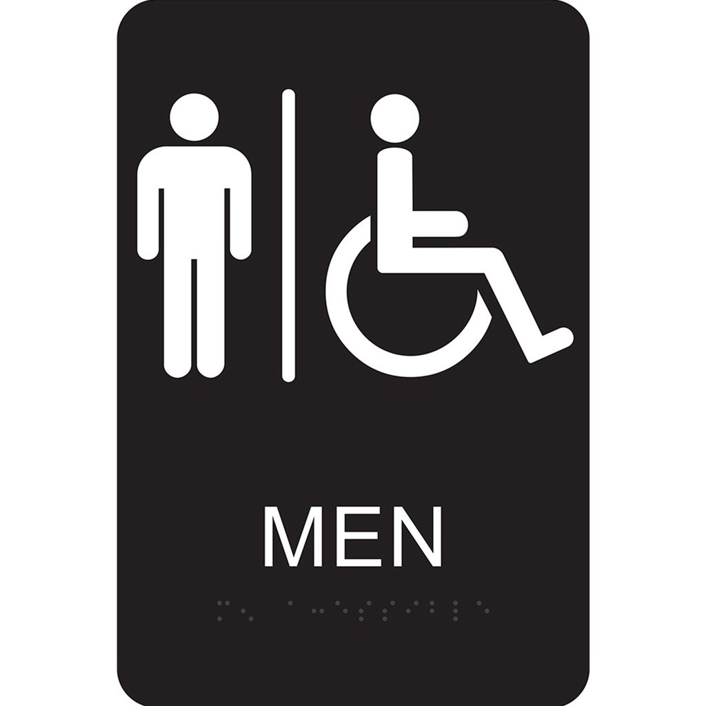 BRAILLE MEN HANDICAPD ACCSBLE