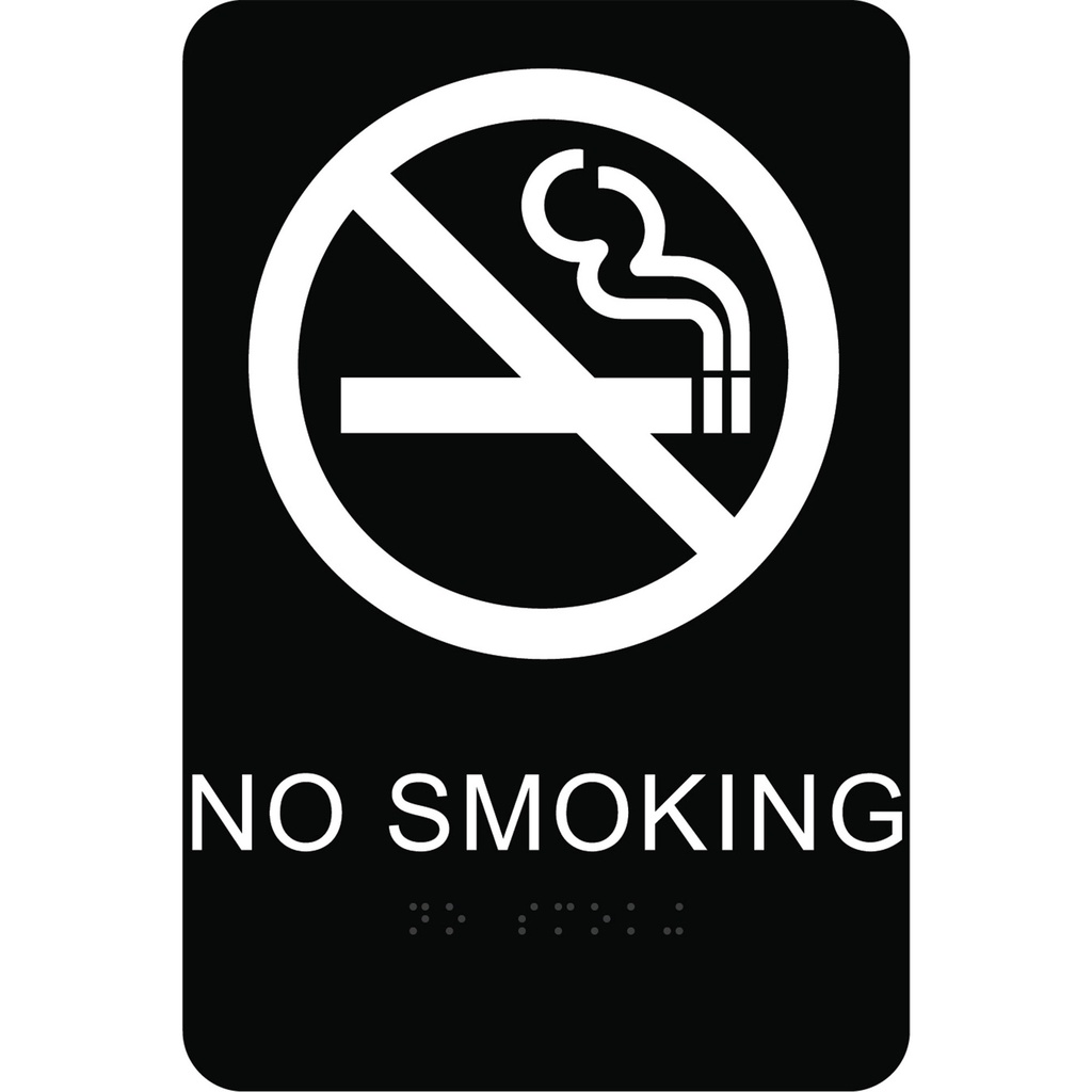 BRAILLE NO SMOKING