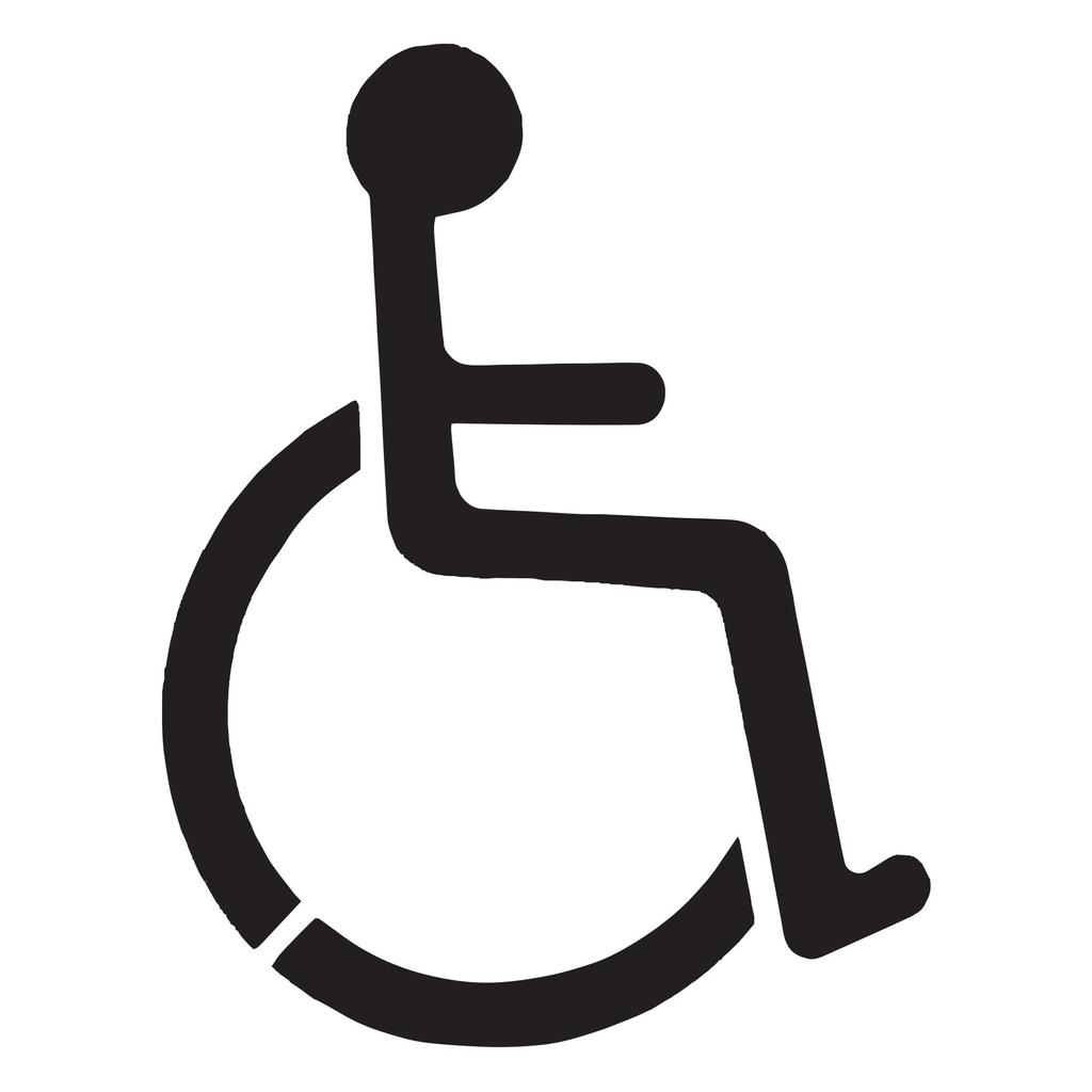 HANDICAPPED PRKG LOT STENCIL