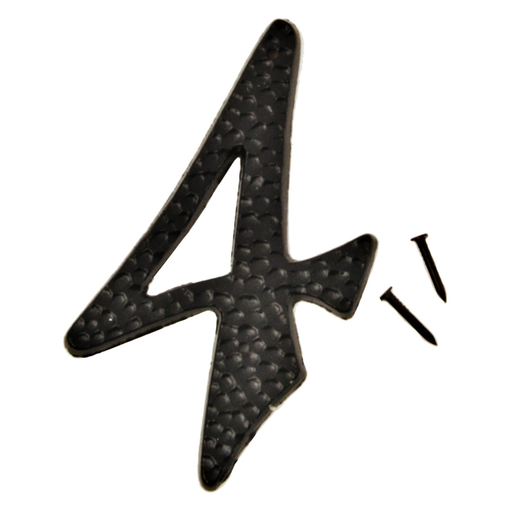 3IN BLACK ALUMINUM NBR 4
