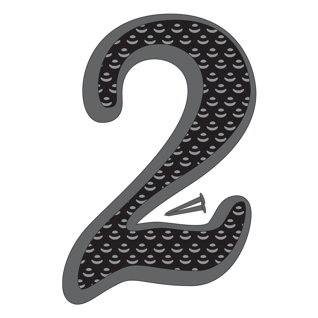 4.5IN BLACK ZINC NBR 2