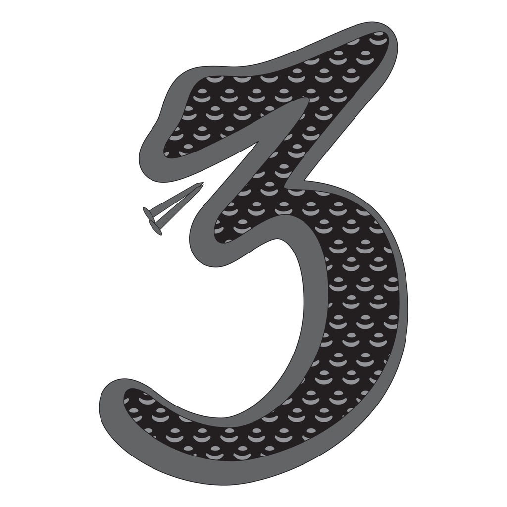 4.5IN BLACK ZINC NBR 3