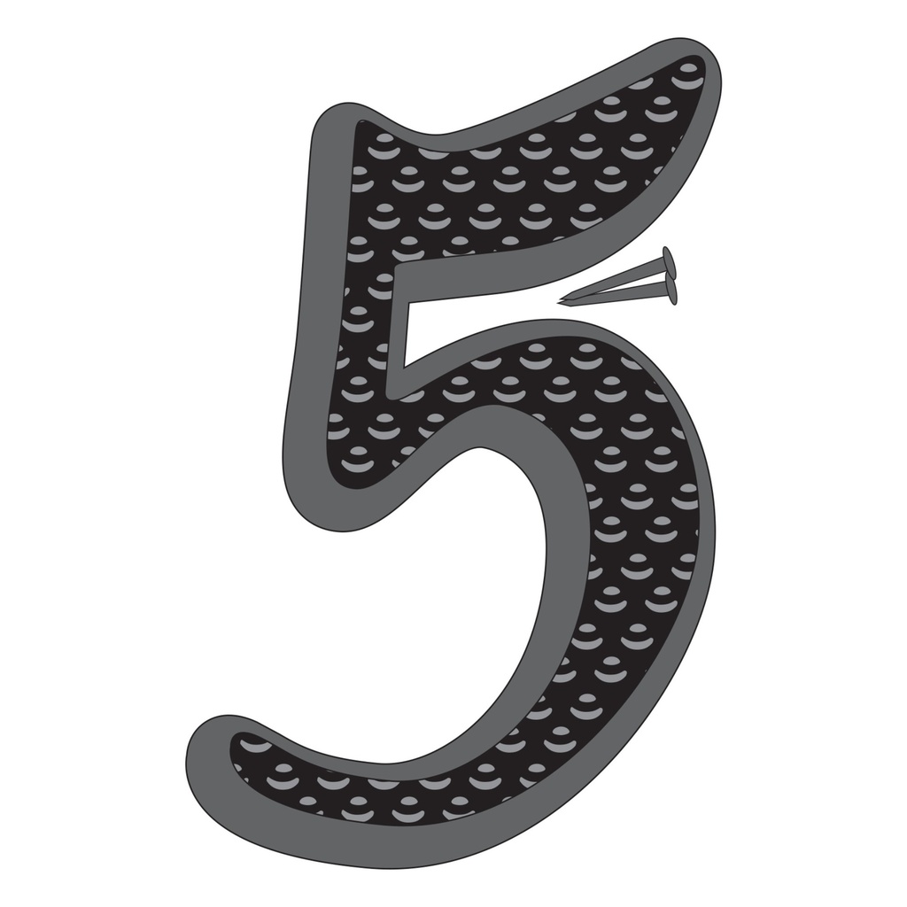 4.5IN BLACK ZINC NBR 5