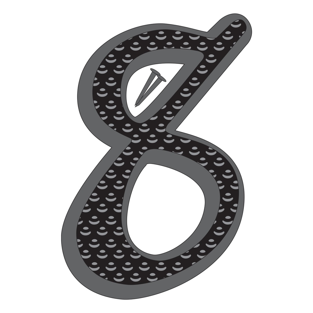 4.5IN BLACK ZINC NBR 8