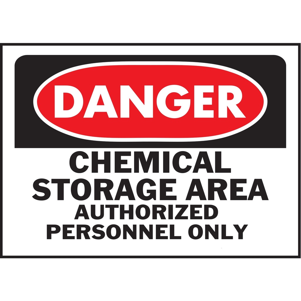 DANGER CHEMICAL STORAGE AREA SI