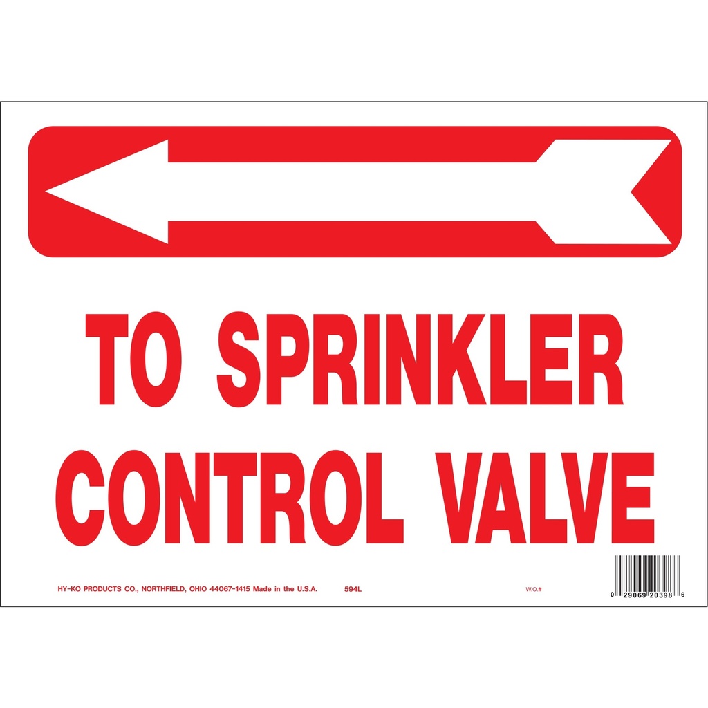 TO SPRINKLER VALVE-LFT ARRW