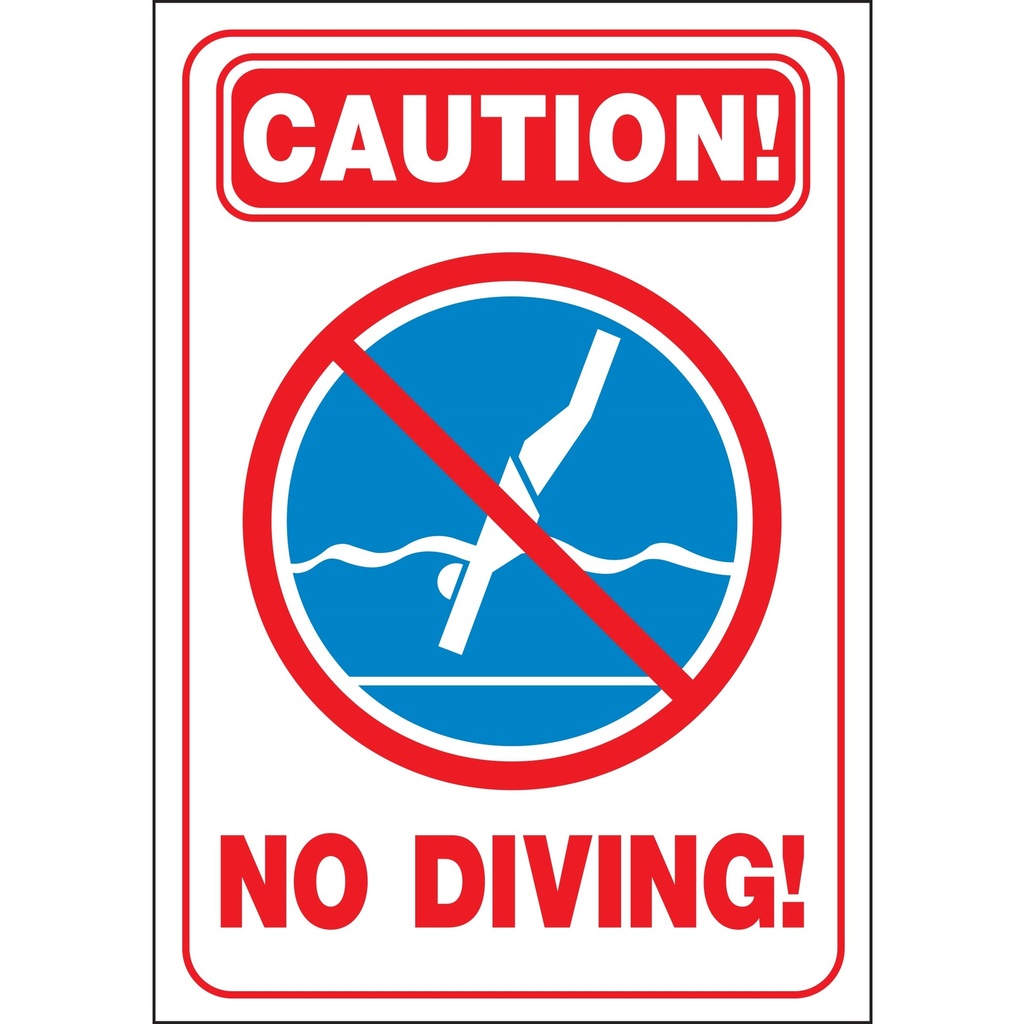 CAUTION NO DIVING