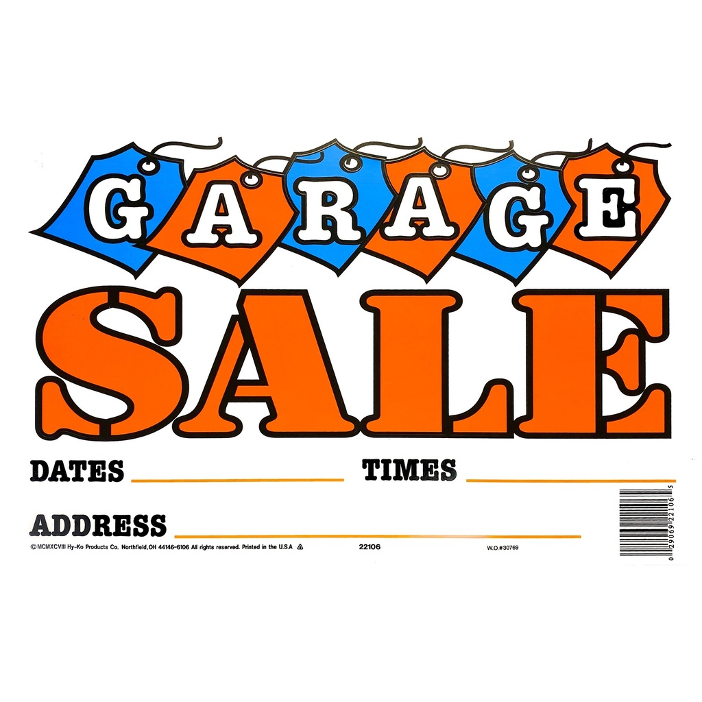 GARAGE SALE W/ TAGS