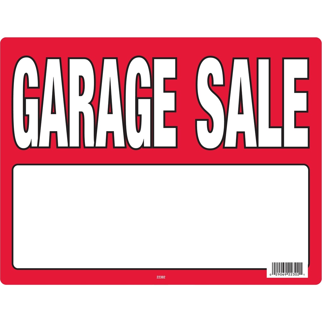 GARAGE SALE SIGN WITH STAKE