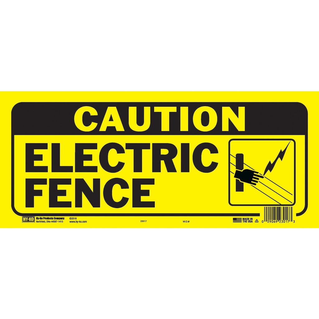 CAUTION ELECTRIC FENCE