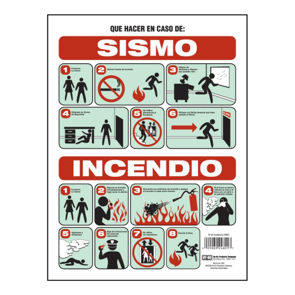 9INX12IN SISMO/INCENDIO