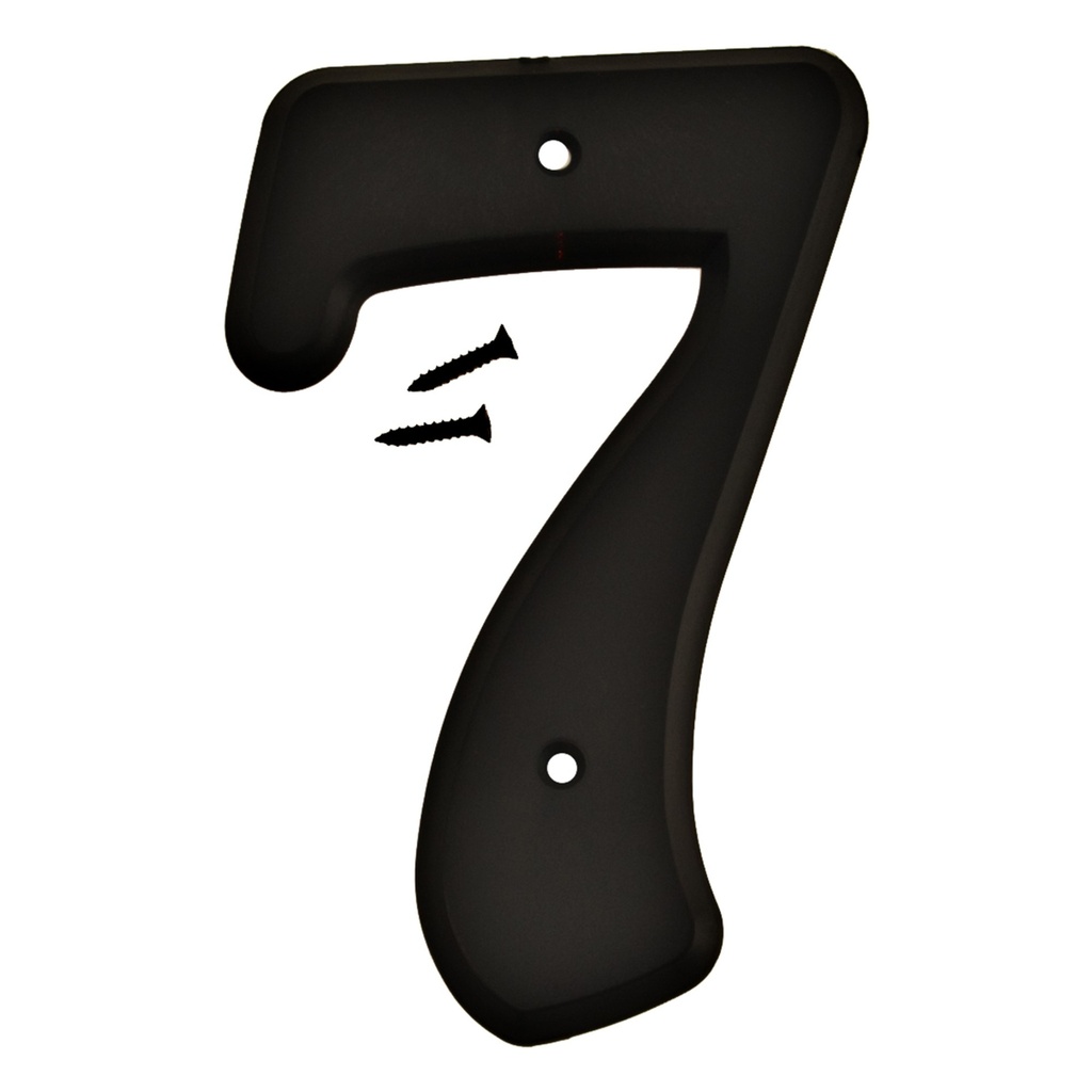 6IN BLACK PLASTIC NBR 7