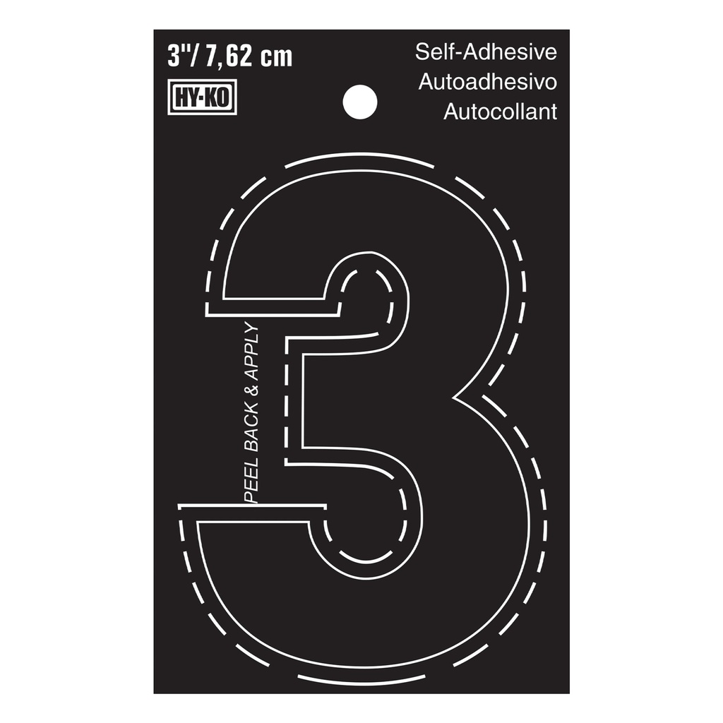 3IN BLACK VINYL NBR 3