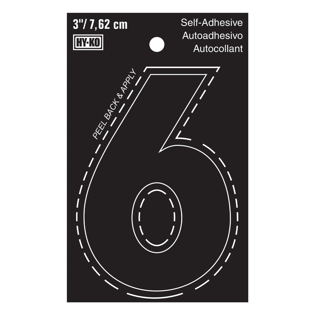 3IN BLACK VINYL NBR 6