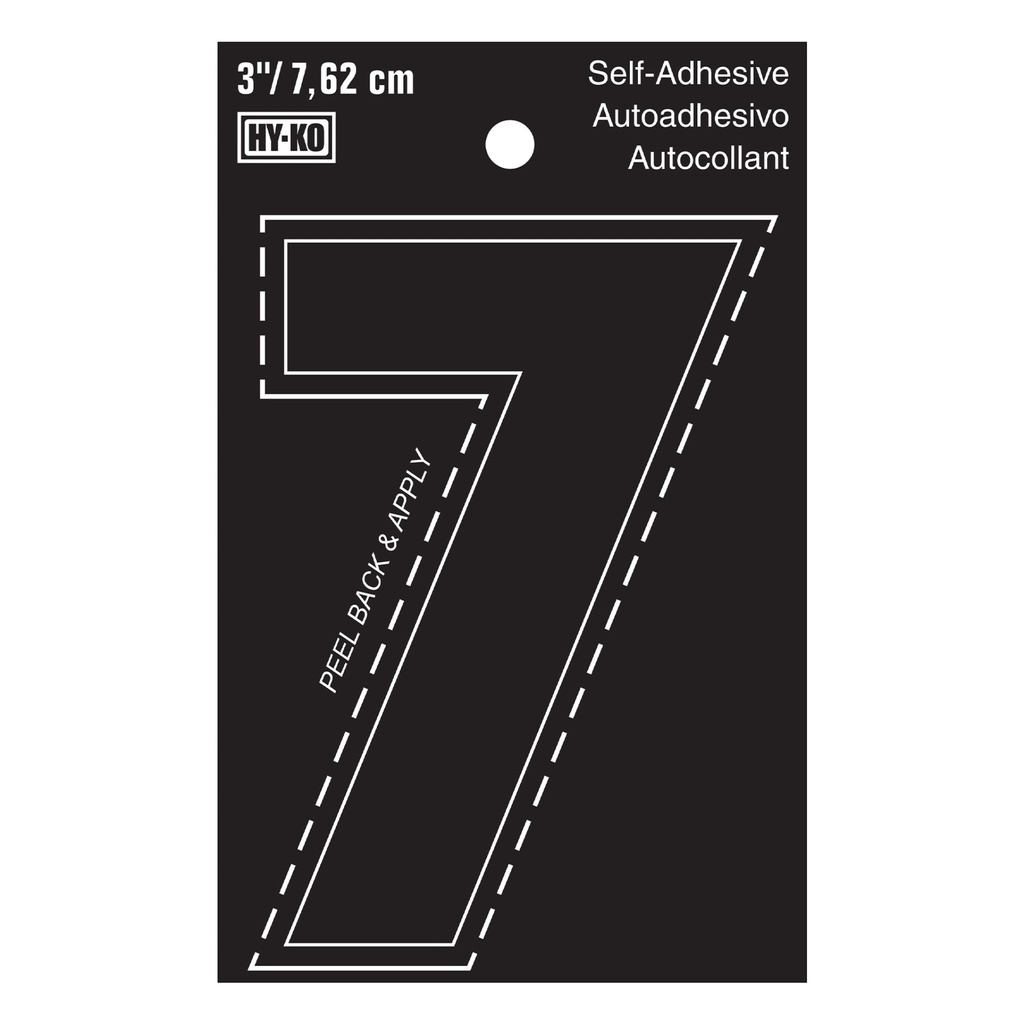 3IN BLACK VINYL NBR 7
