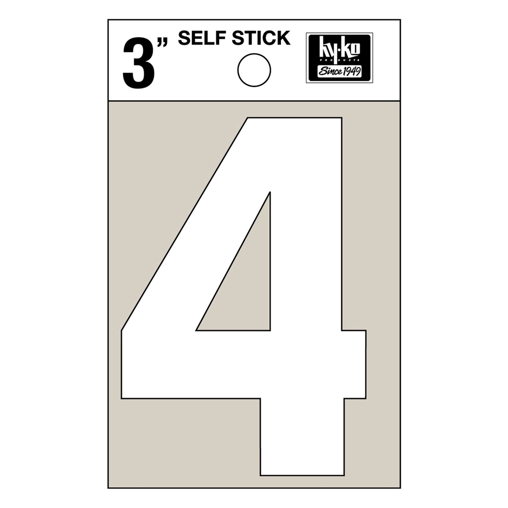 3IN WHITE VINYL NBR 4