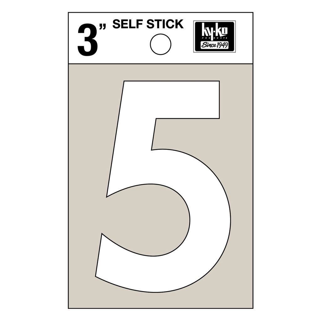 3IN WHITE VINYL NBR 5