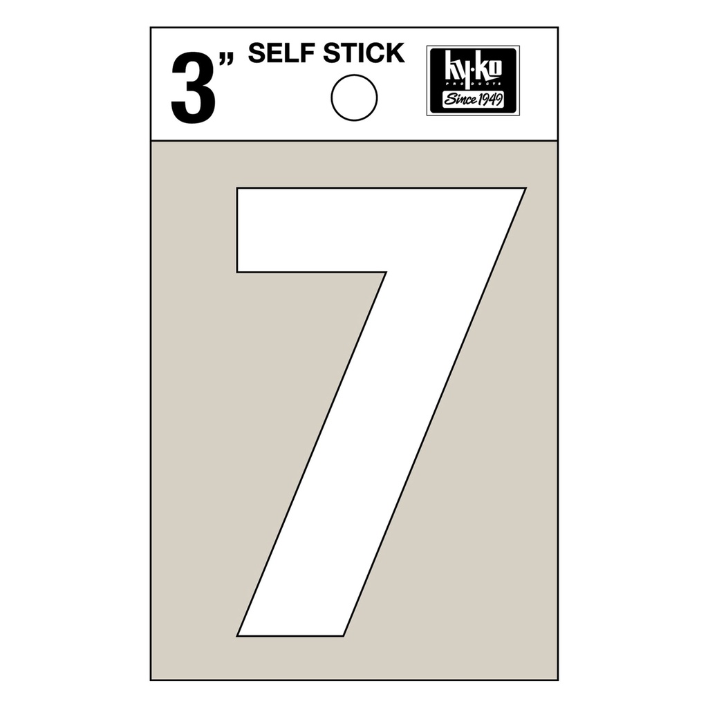 3IN WHITE VINYL NBR 7