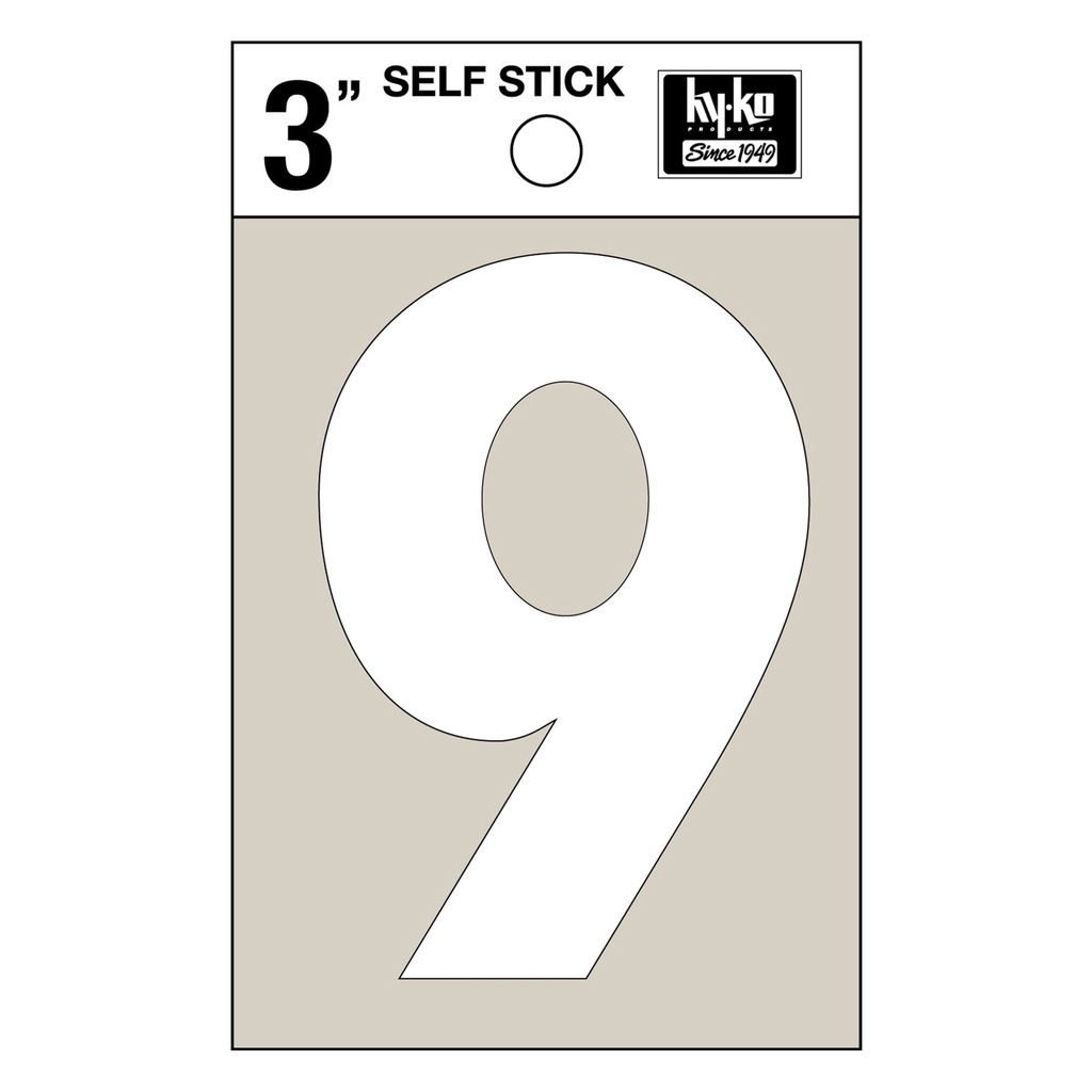 3IN WHITE VINYL NBR 9