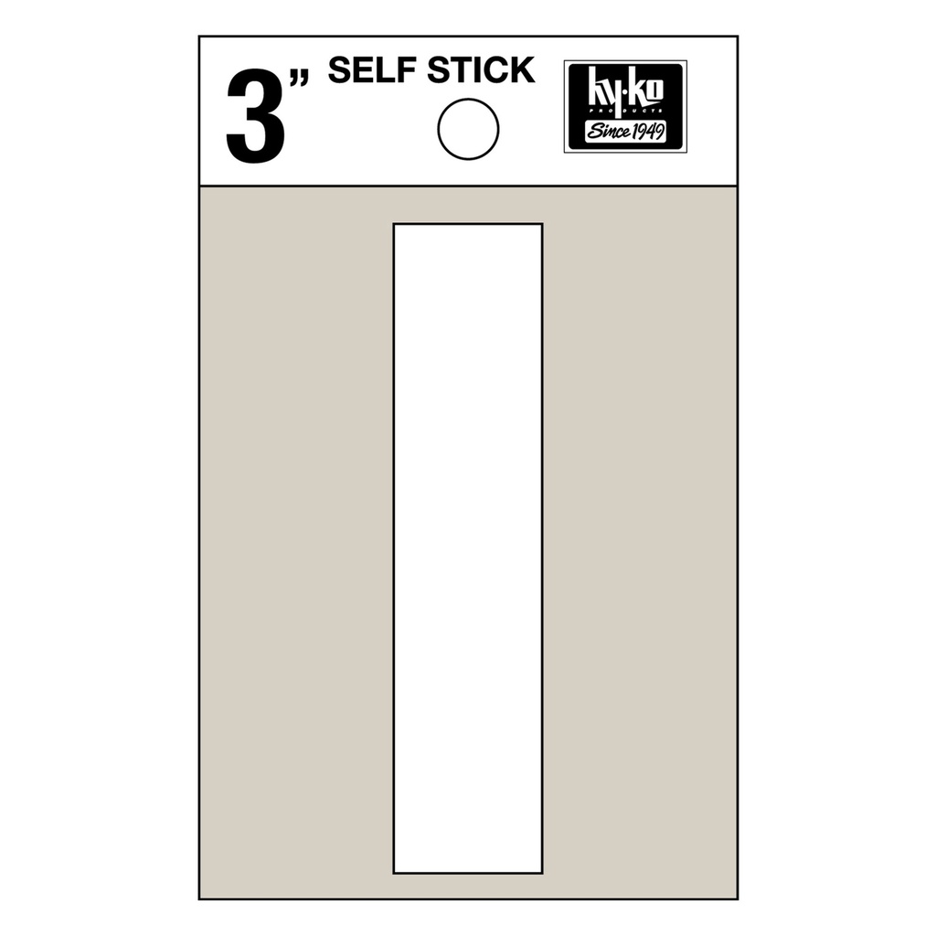 3IN WHITE VINYL LTR I