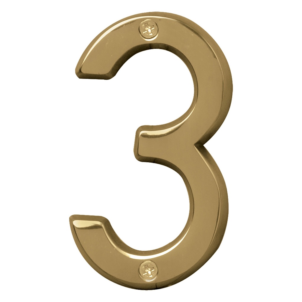 4IN POLISHED BRASS NBR 3