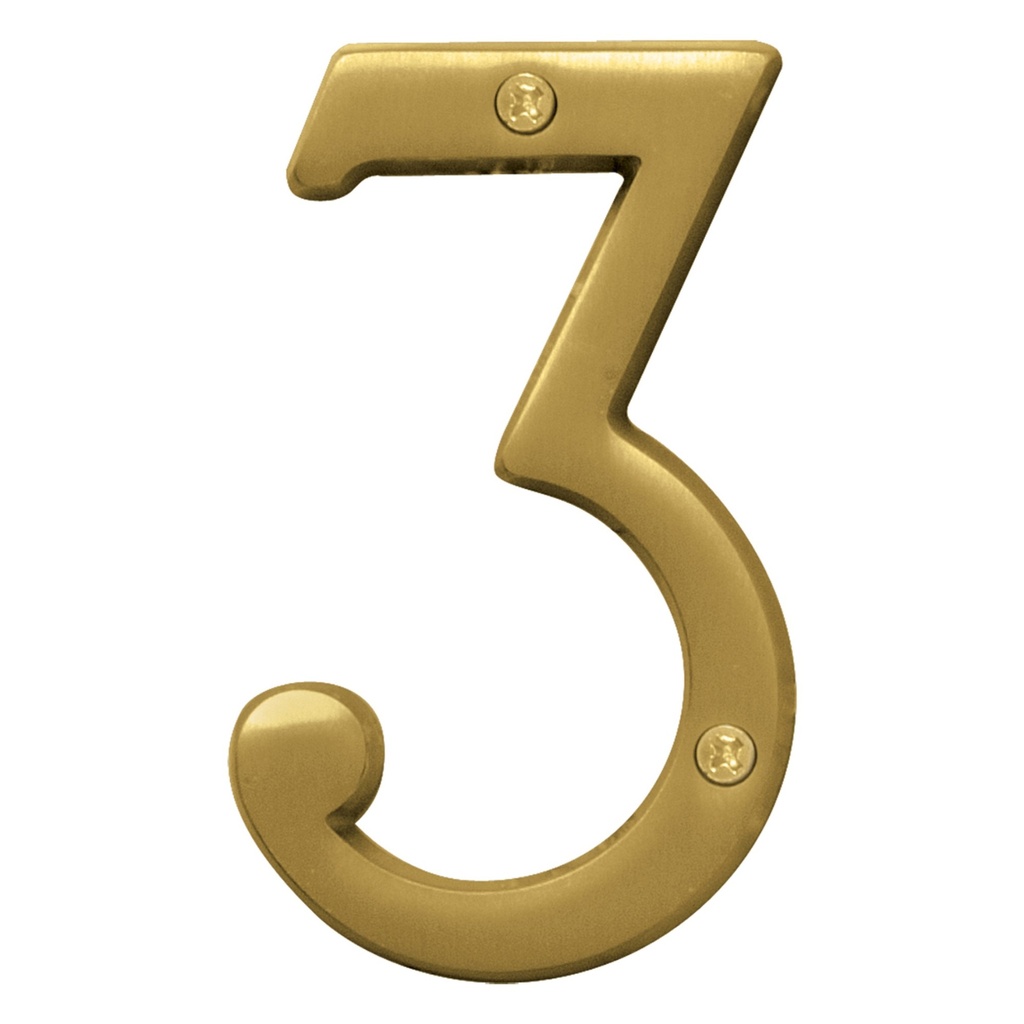 4IN BRUSHED BRASS NBR 3
