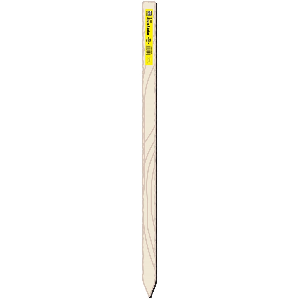 48IN WOOD STAKE WITH LABEL