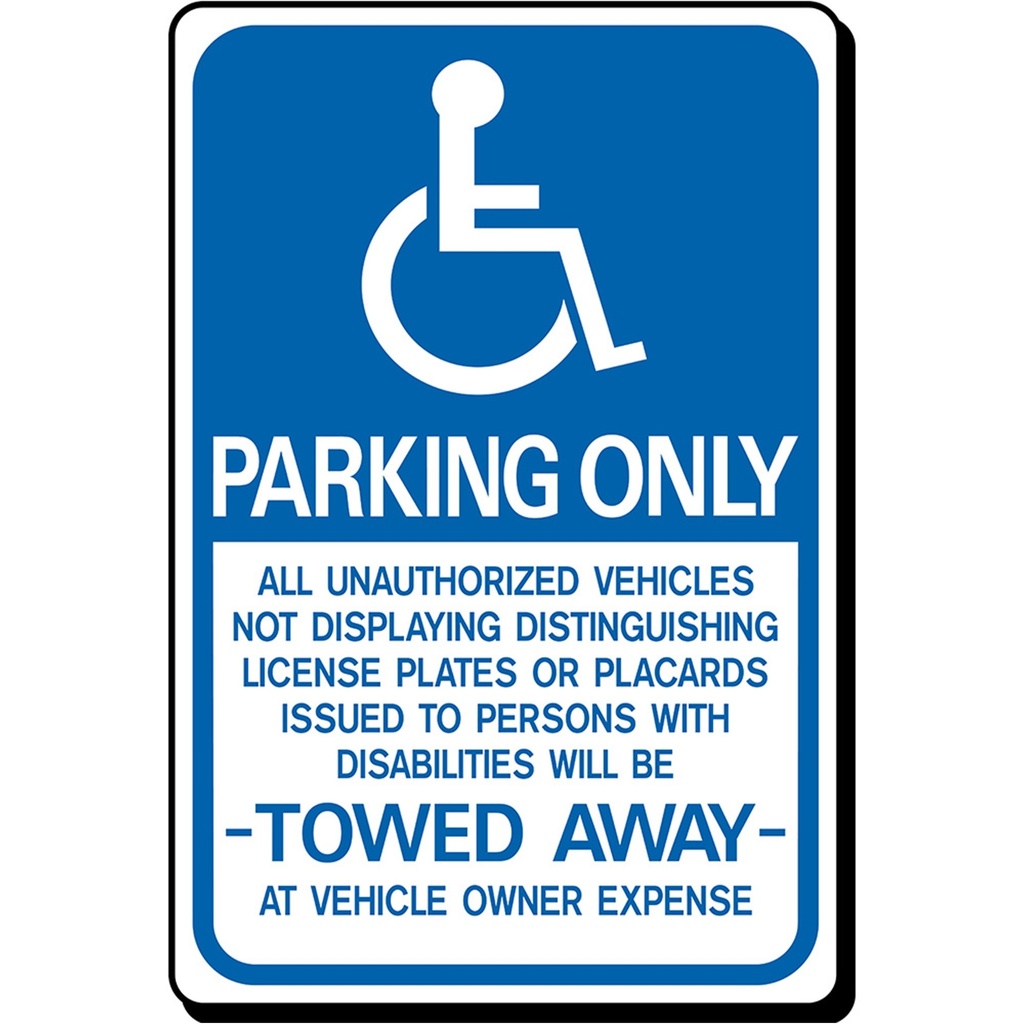 HANDICAPPED PARKING ONLY-HD