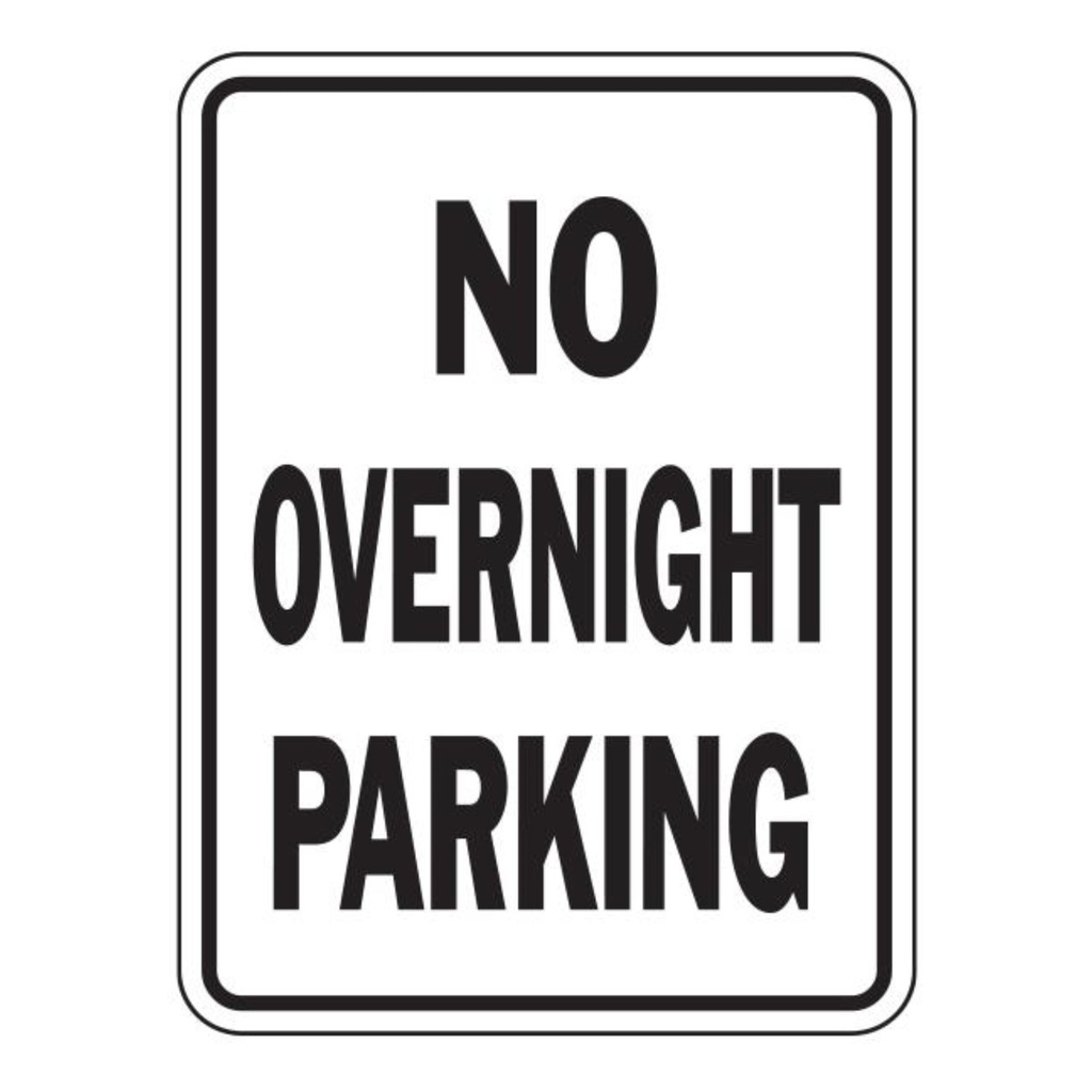 NO OVERNIGHT PARKING-HD