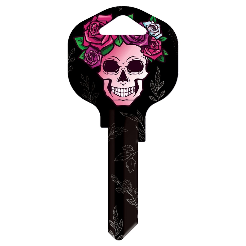 KW1-SKLP KEYBLANK SKULL PINK