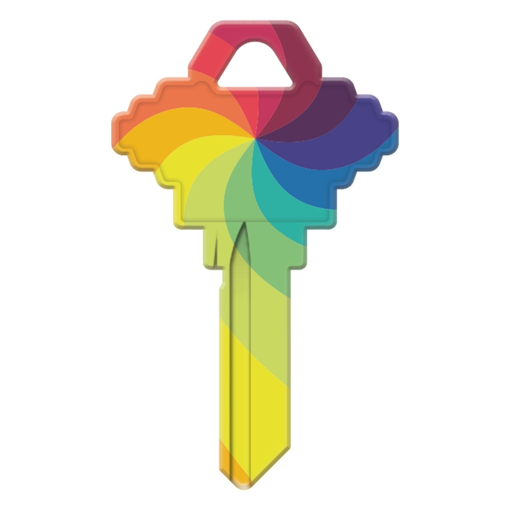 SC1-KL017 KEYBLANK RAINBOW