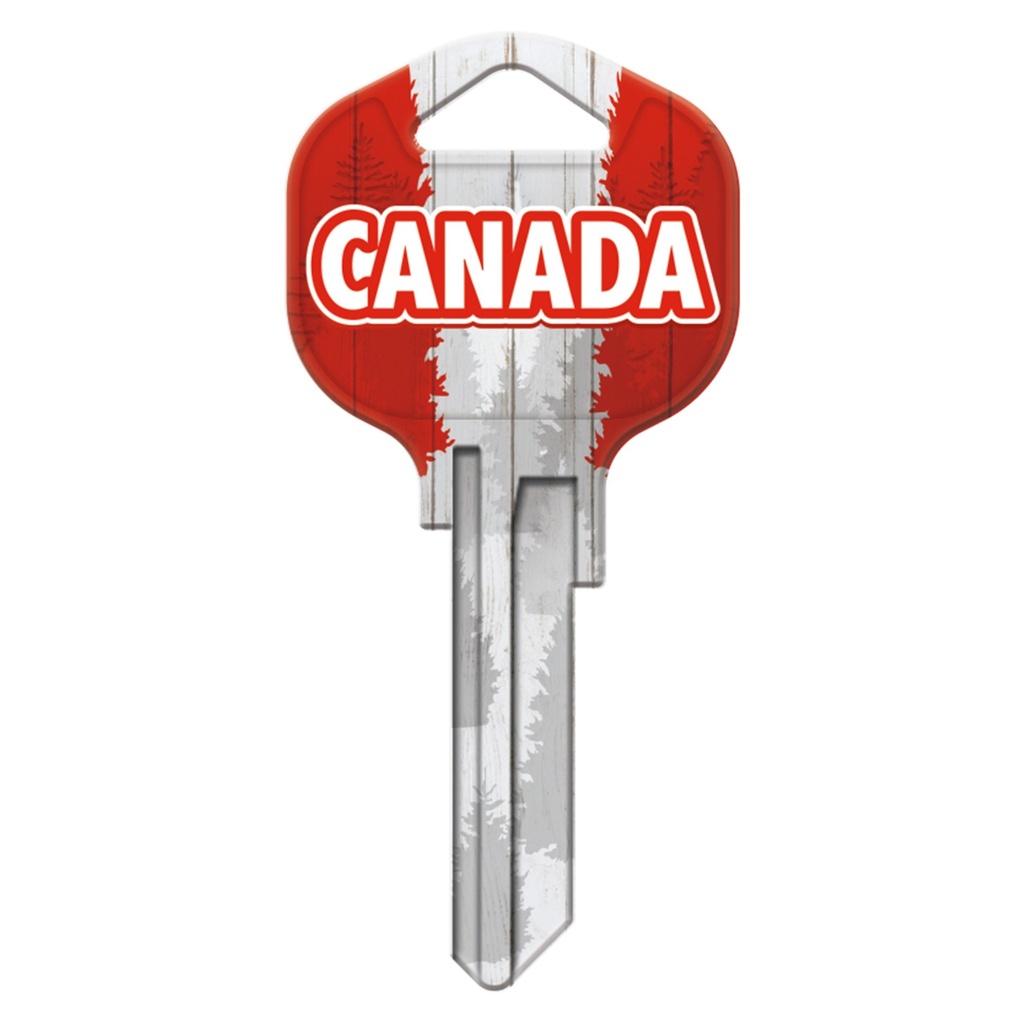 KW1-KL046 KEYBLANK FLAG CANADA