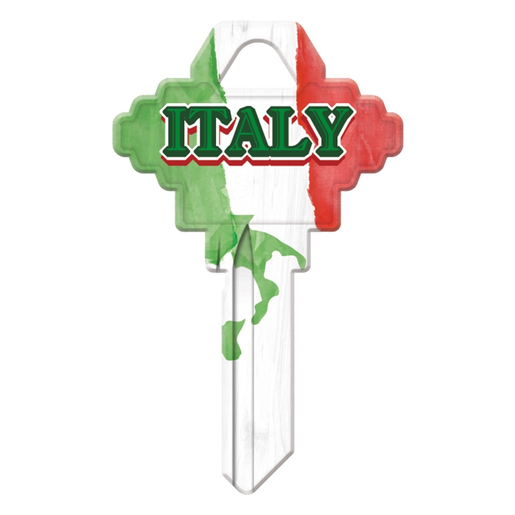 SC1-KL048 KEYBLANK FLAG ITALY